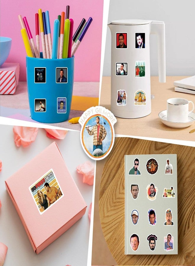 YEESACG 61pcs Sandler Romantic Aesthetics Retro Funny Stickers Pop Kawaii Pack | Vsco Funny Cool Deacls Graffiti Stickers Vinyl for Water Bottle Skateboard Luggage Laptop - Image 4